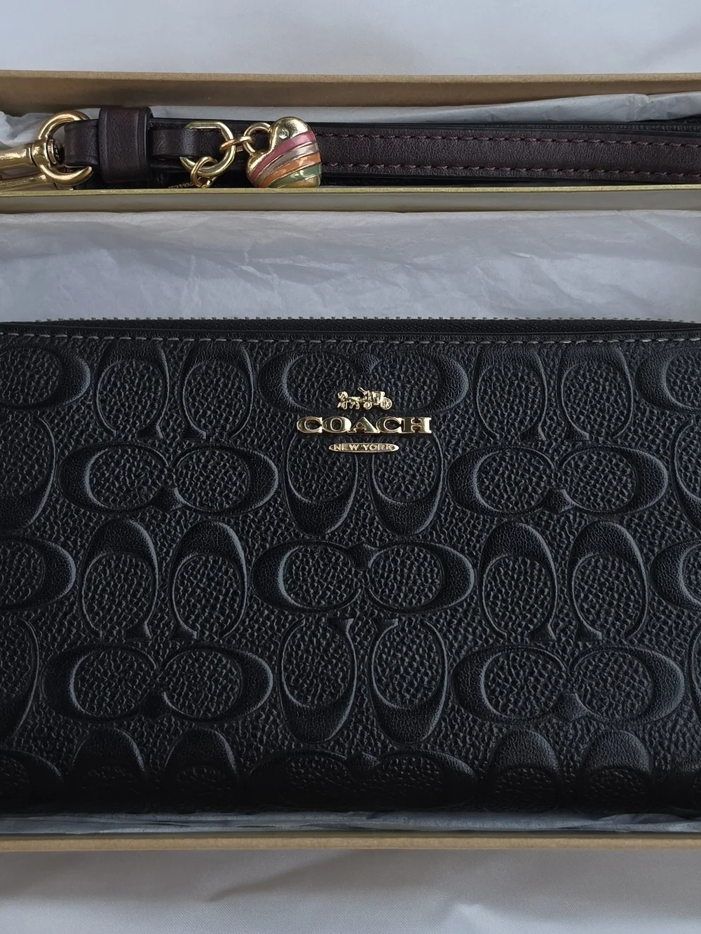 Coach Long Zip Around Wristlet